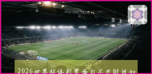 2026世界杯体彩页面打不开时该如何快速解决问题与获取信息