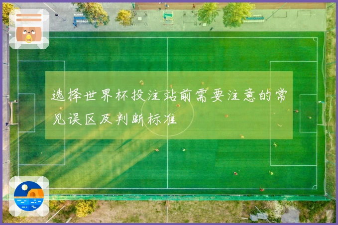 选择世界杯投注站前需要注意的常见误区及判断标准
