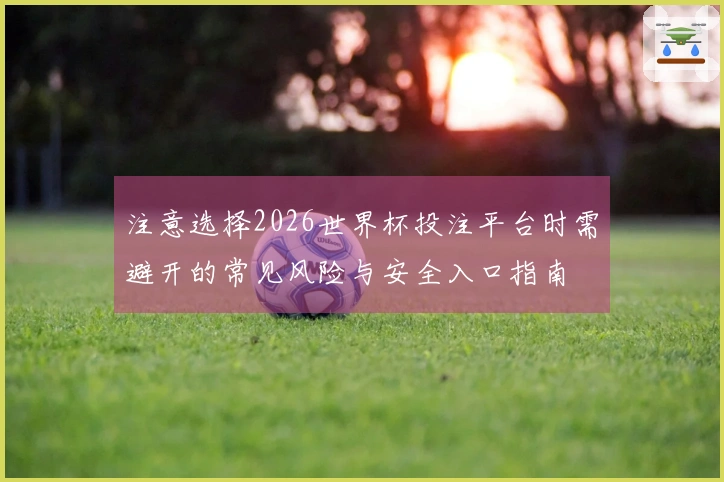 注意选择2026世界杯投注平台时需避开的常见风险与安全入口指南